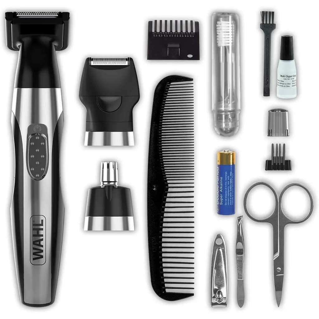 Wahl 6-in-1 Travel Trimmer, multi-groomer, rechargeable, 60 mins use