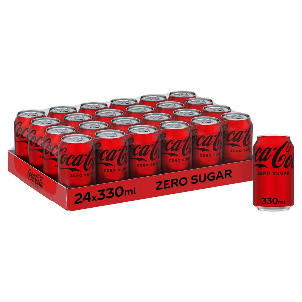 Diet Coke 24 x 330ml or Coca-Cola Zero Sugar 24 x 330ml
