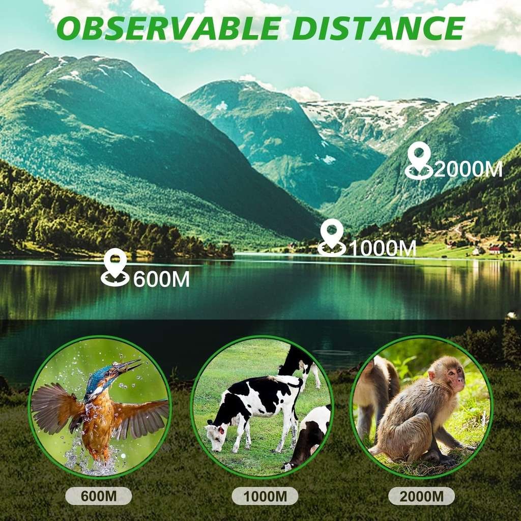 Pankoo 16 x 52 HD Adult Monocular Telescope with Prime, Sold by EULOGO via FBA