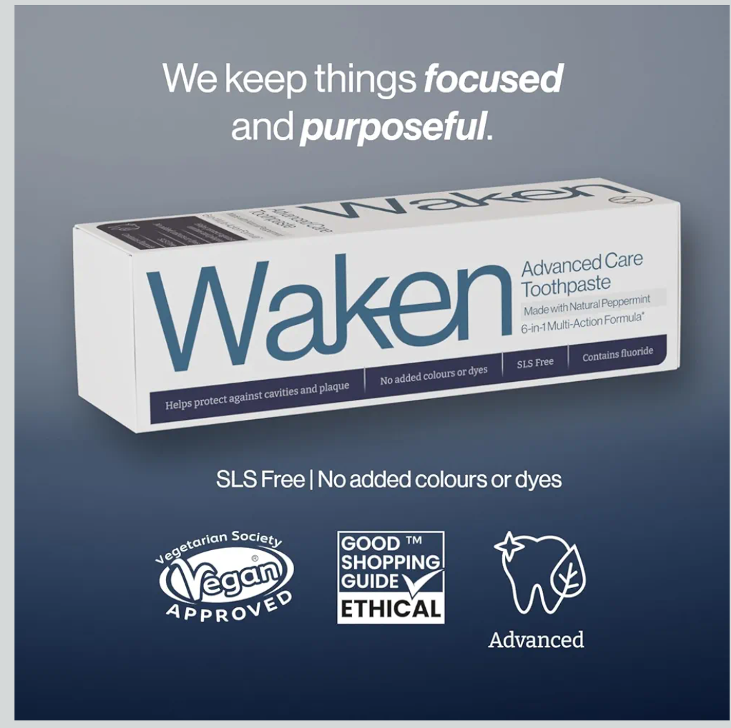 Waken natural toothpaste