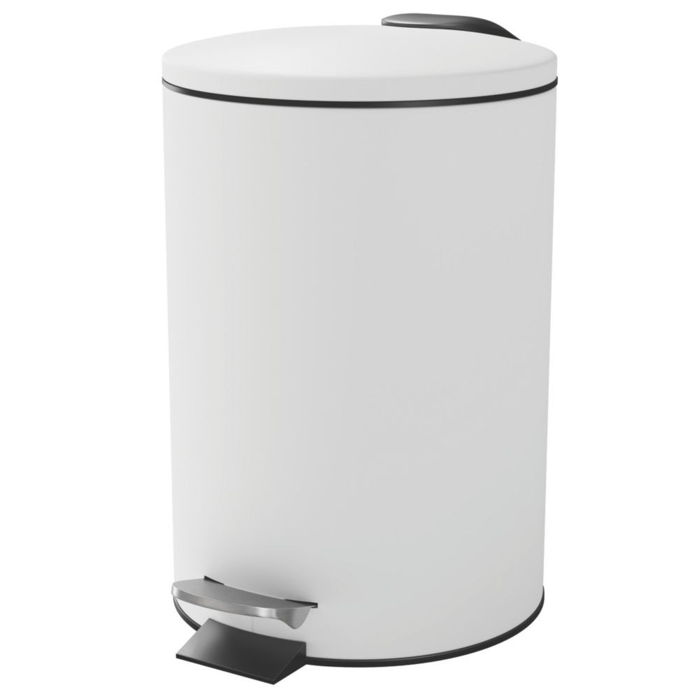 Koros Pedal Bin White Gloss 3L
