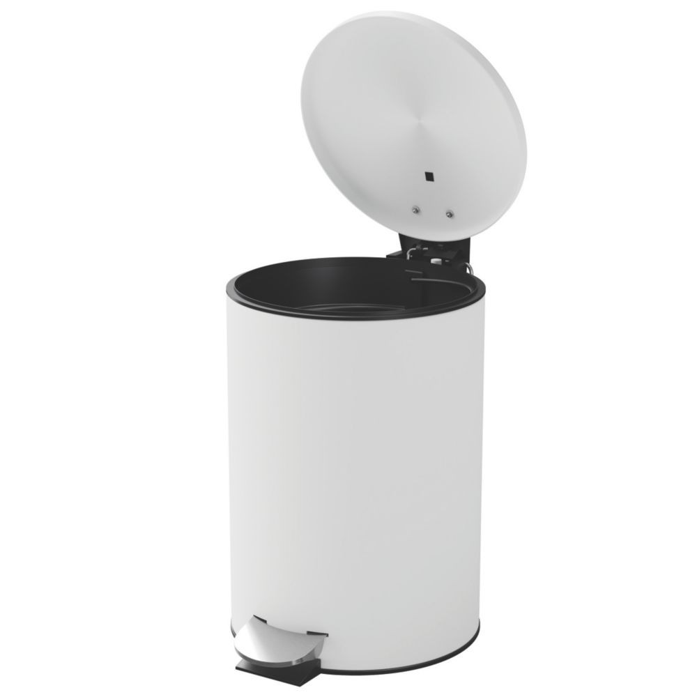 Koros Pedal Bin White Gloss 3L