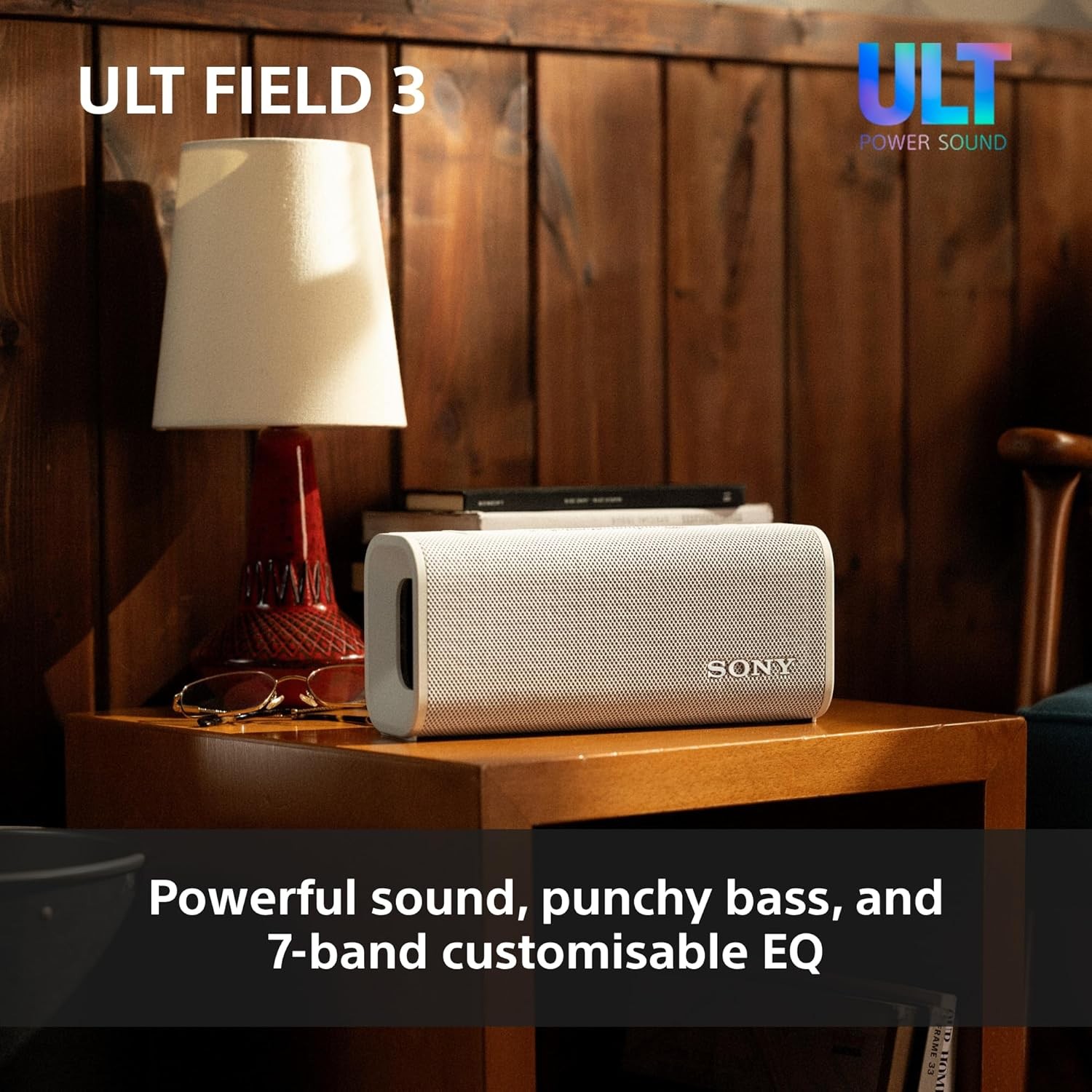 Sony ULT Field 3 Portable Bluetooth Speaker, Black
