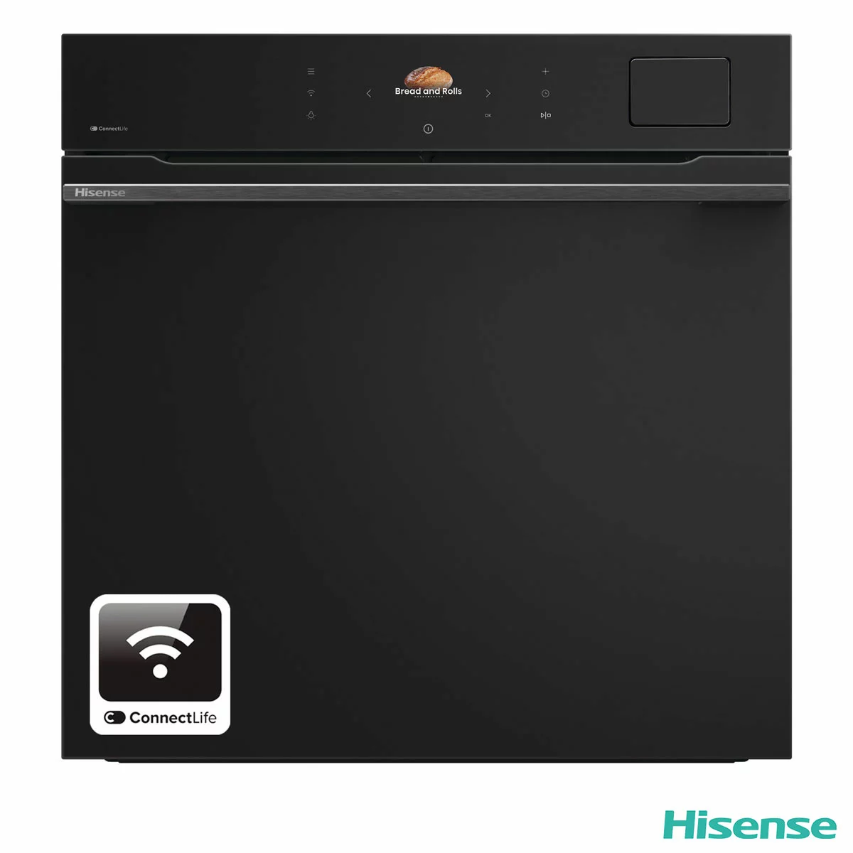 Hisense Hi8 BlackLine BAS6PH8BUKWF Built In Electric Pyrolytic,Single Oven in Jet Black
