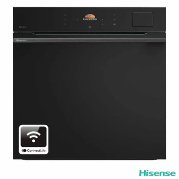 Hisense Hi8 BlackLine BAS6PH8BUKWF Built In Electric Pyrolytic,Single Oven in Jet Black