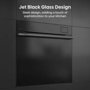 Hisense Hi8 BlackLine BAS6PH8BUKWF Built In Electric Pyrolytic,Single Oven in Jet Black