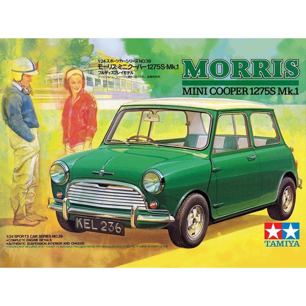 Tamiya 24039 Morris Mini Cooper 1275s Mk.1 1:24 model kit, pre-order available