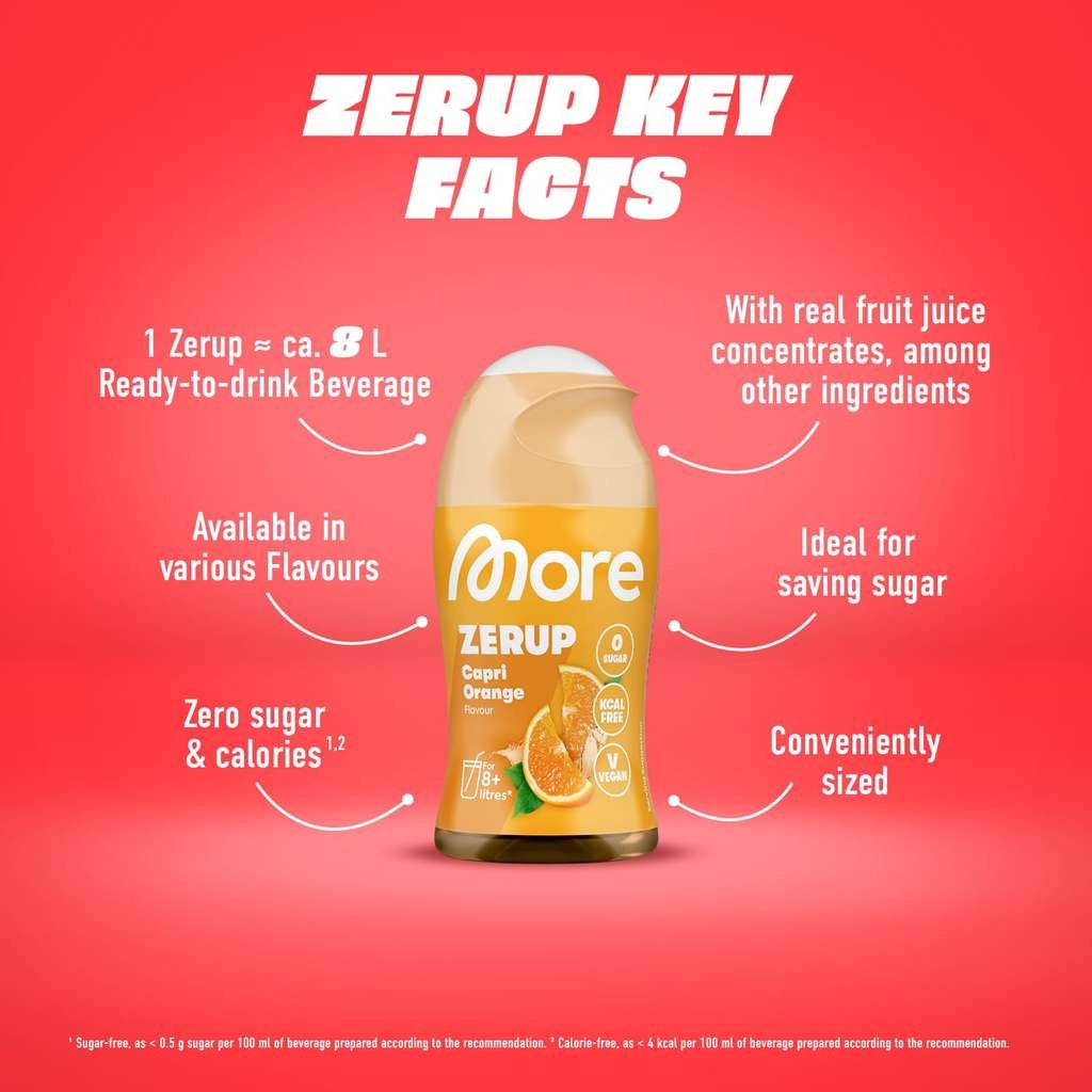 More Zerup Red Apple 65ml for 8+ Litres Soft Drink