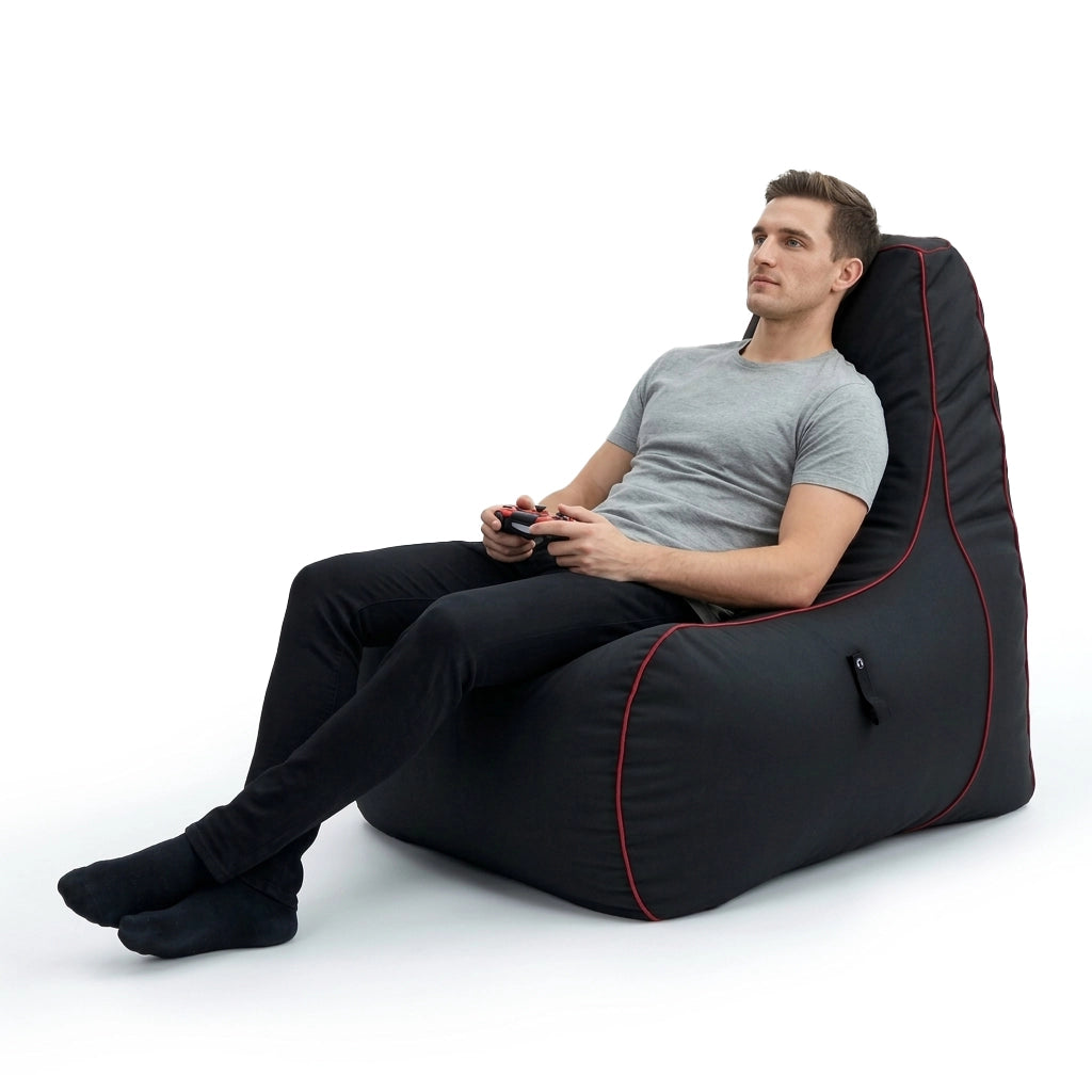 Game Over Gaming Bean Bag Chair for Adult Water Resistant Indoor Gamer Beanbag Chair