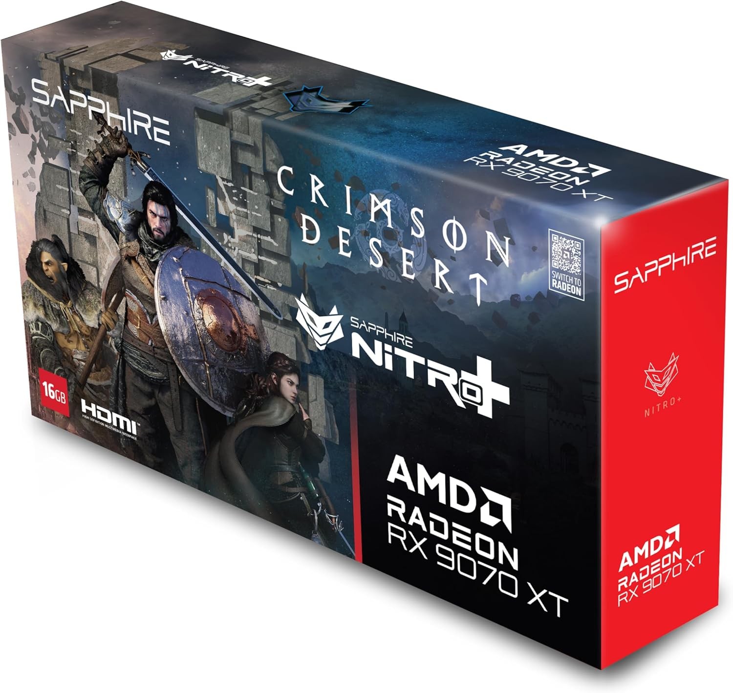 Sapphire Nitro+ AMD Radeon RX 9070 XT 16GB Crimson Desert Gaming OC Version