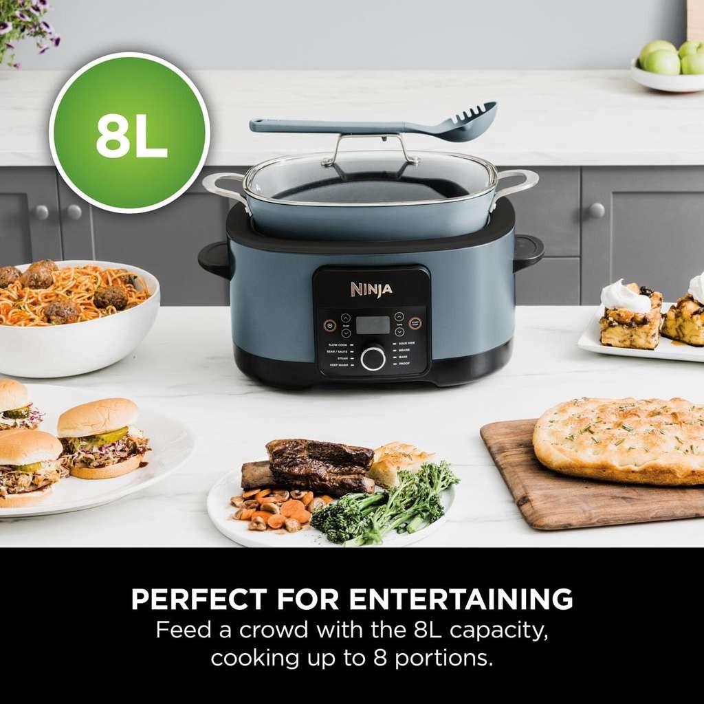 Ninja Foodi PossibleCooker 8-in-1 Slow Cooker, 8L, Non-Stick Pot, 2 Year Guarantee w/Voucher