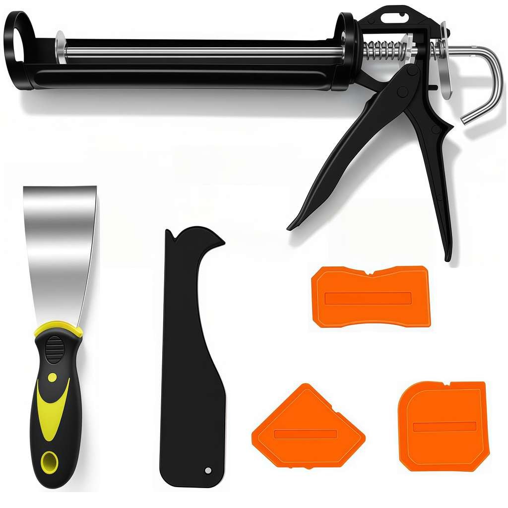 Heavy Duty Drip-Free Sealant Caulking Gun with Smooth Rod, Sold by Zimo, FBA
