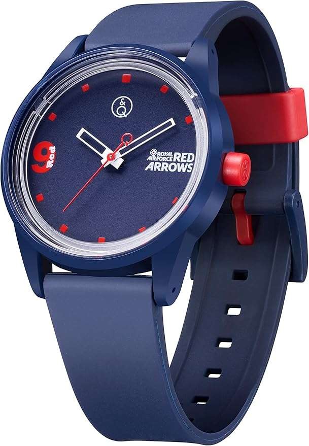 Nice Citizen Q&Q Red Arrows solar 40mm watch, blue