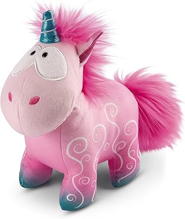 NICI 49106 Cuddly Unicorn Midnight Floral 22cm Pink Standing Plush Toy