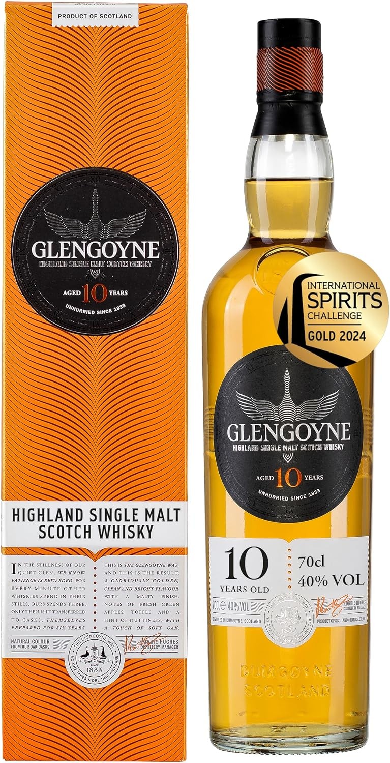 Glengoyne 10 Year Old Highland Single Malt Scotch Whisky 70 cl