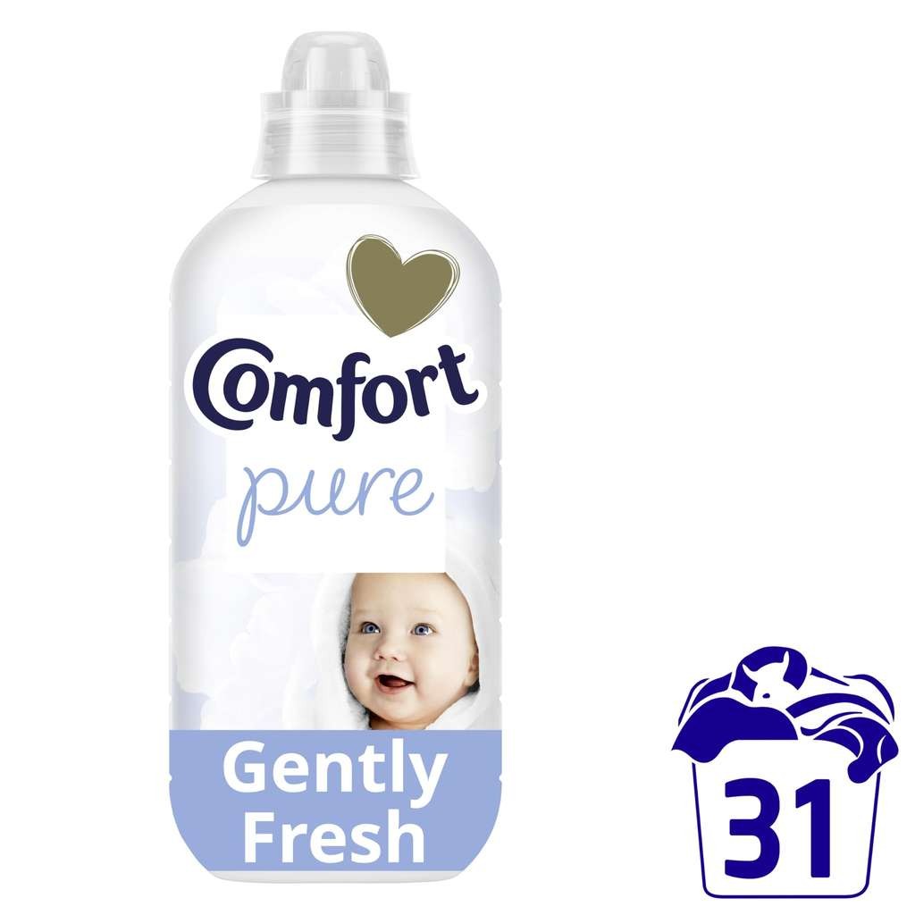 Comfort Pure Fabric Conditioner Gently Fresh Fragrance 31 Washes 930ml, £1.61 S&S