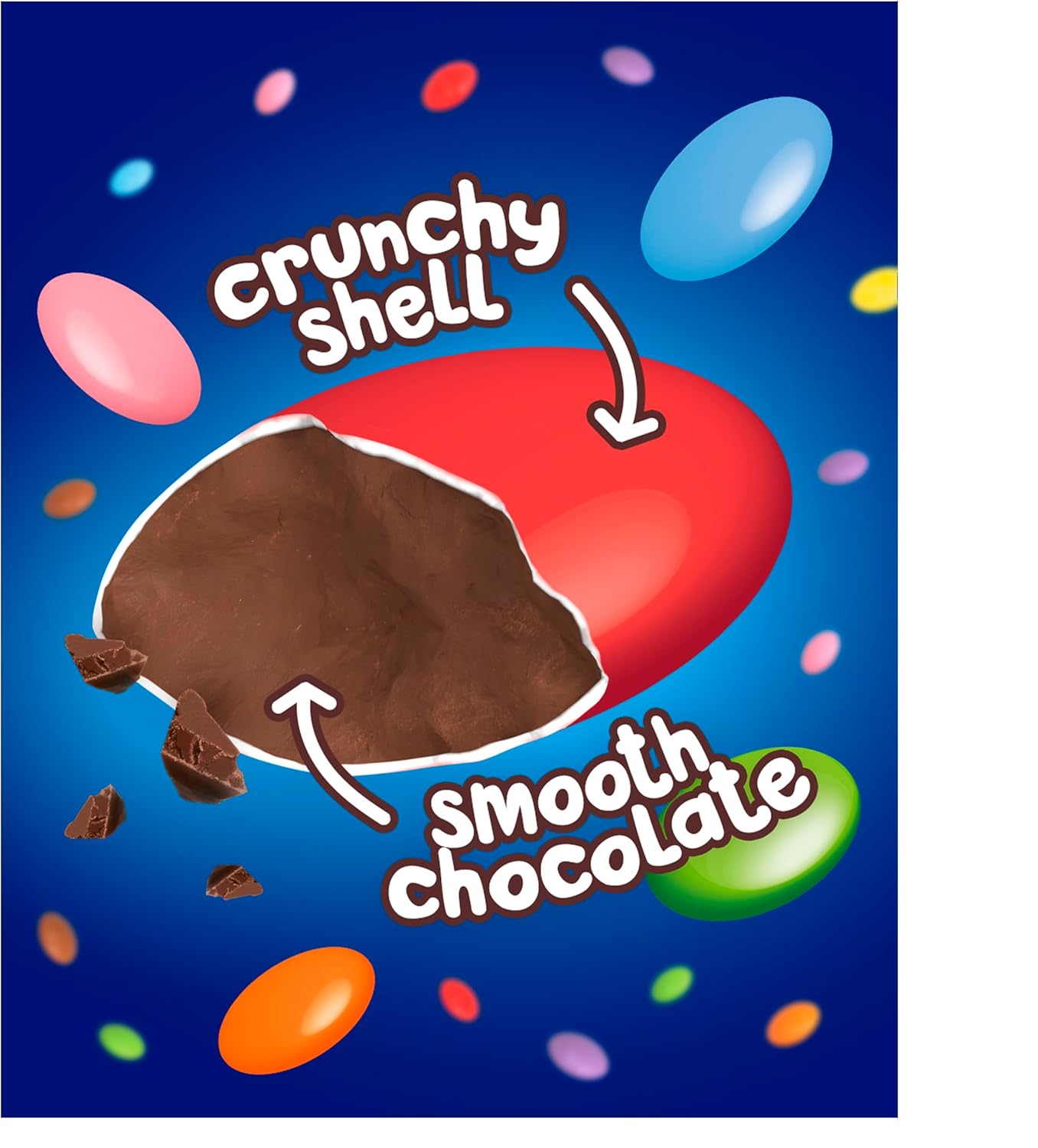 Smarties Milk Chocolate Sharing Bag, 8 x 105 g