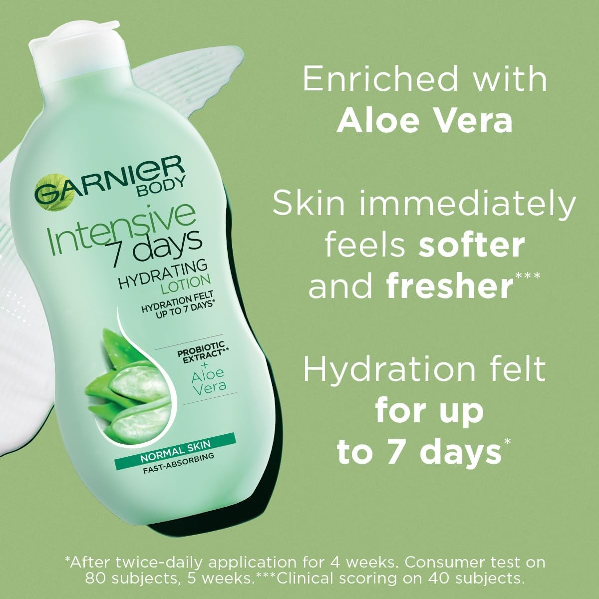 Garnier Intensive 7 Days Aloe Vera and Probiotic Extract Body Lotion 400ml