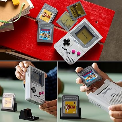 LEGO Super Mario Game Boy Building Set for Adults - Nintendo Display Model Kit with 2 Cartridges incl. Zelda, plus Lenticular Screens - Gamer Gift for Fans - 72046