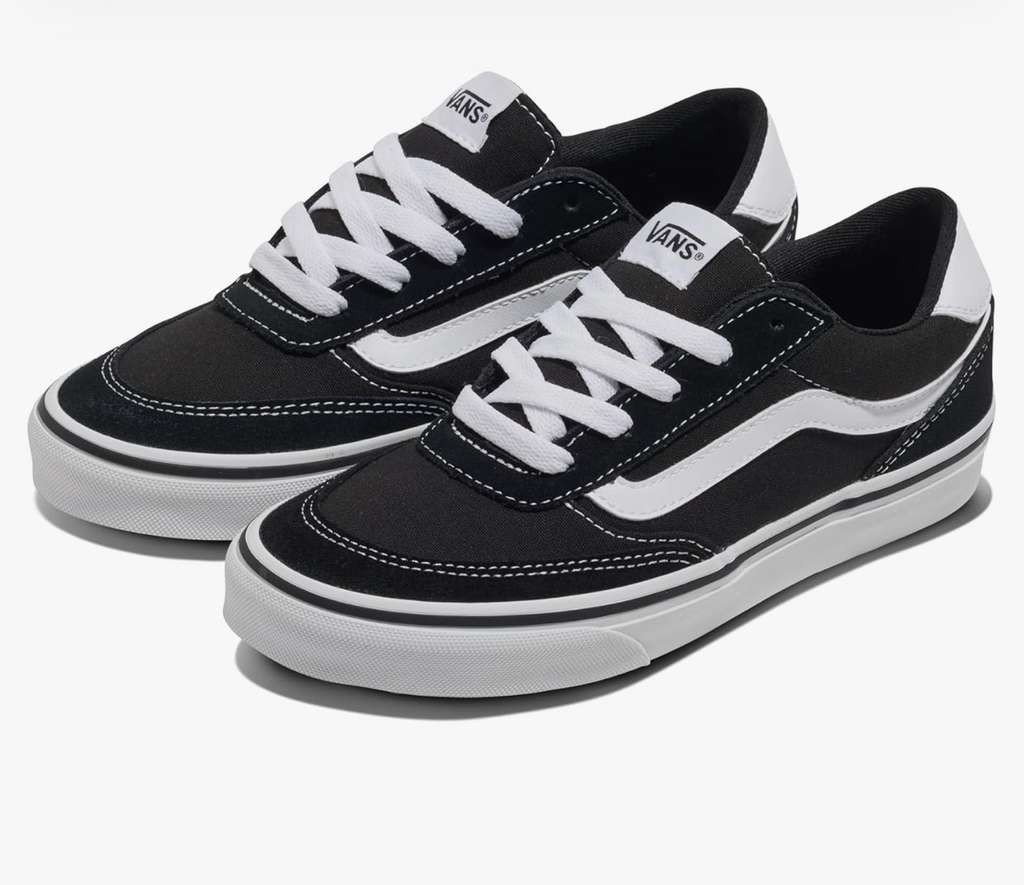 Vans Brooklyn Black Trainers, sizes 12 and 15, for £21.30