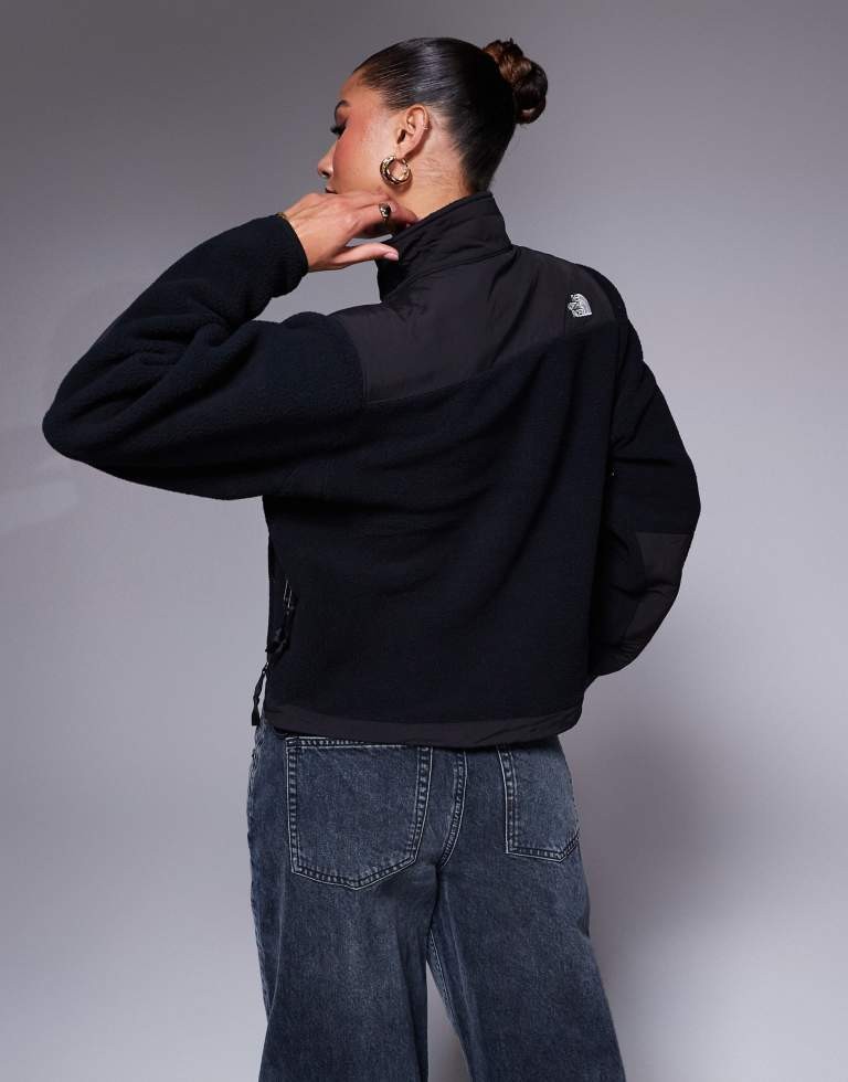 The North Face Retro Denali heavyweight polar fleece jacket in black