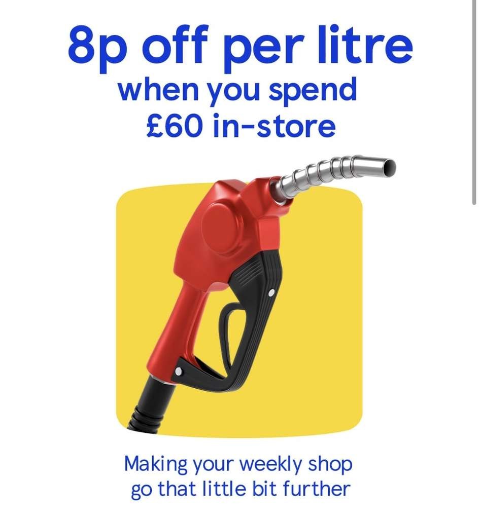 8p A Litre Off Fuel When You Spend £60 In Store