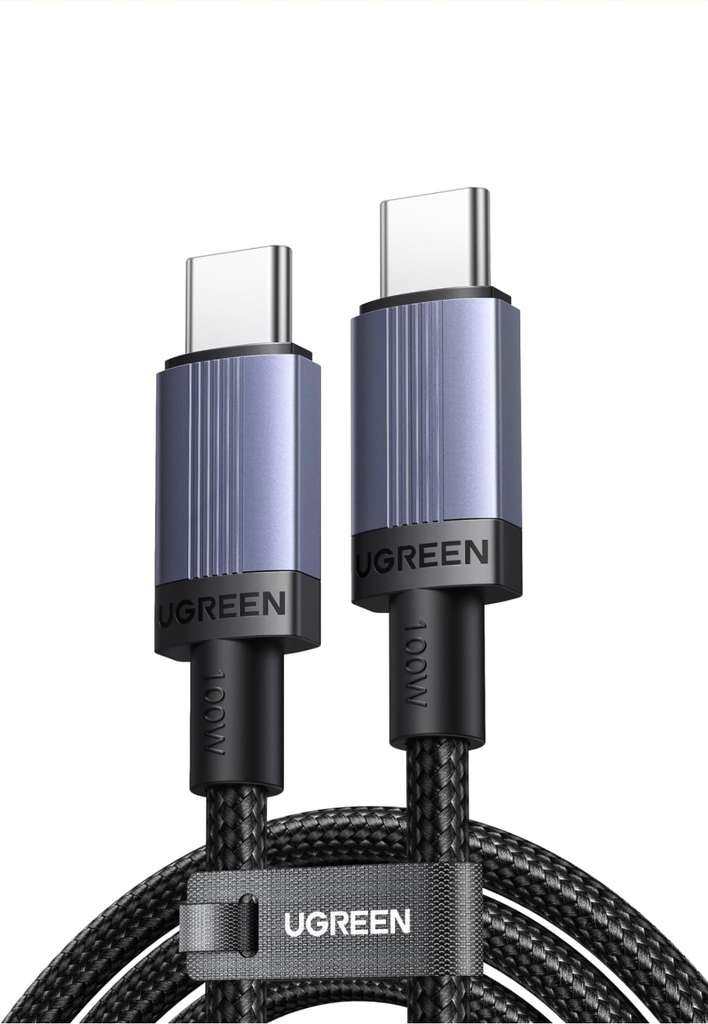 UGREEN USB C Plug 65W GaN Fast Charger 3-Port Charger with Free 100W USB C to C Cable