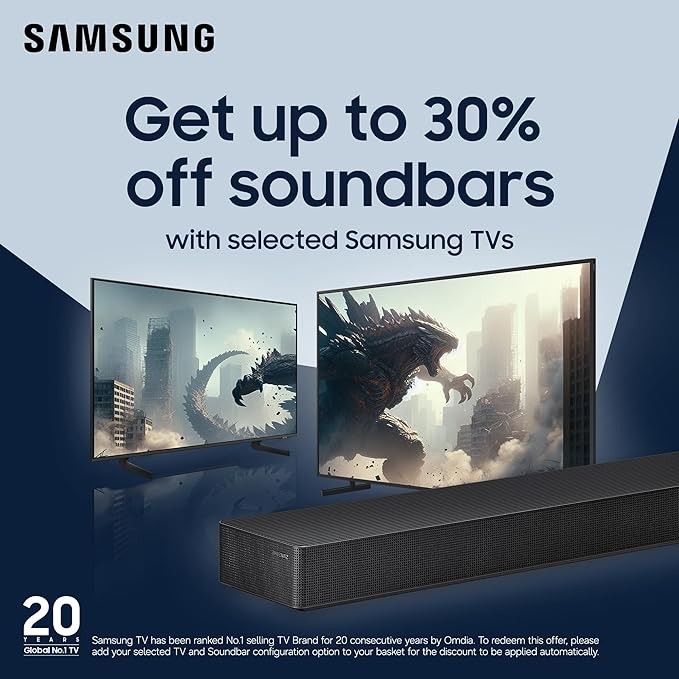 Samsung Smart TV 75'' U8000F Crystal UHD 4K TV, Crystal Processor 4K, Motion Xcelerator, Gaming Hub, Knox Security, Metal Stream Design, 2025