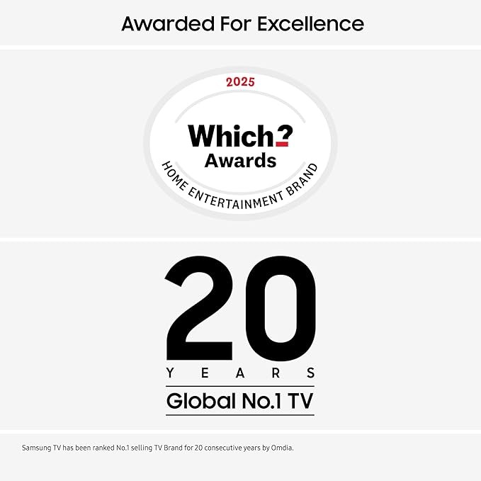 Samsung Smart TV 75'' U8000F Crystal UHD 4K TV, Crystal Processor 4K, Motion Xcelerator, Gaming Hub, Knox Security, Metal Stream Design, 2025