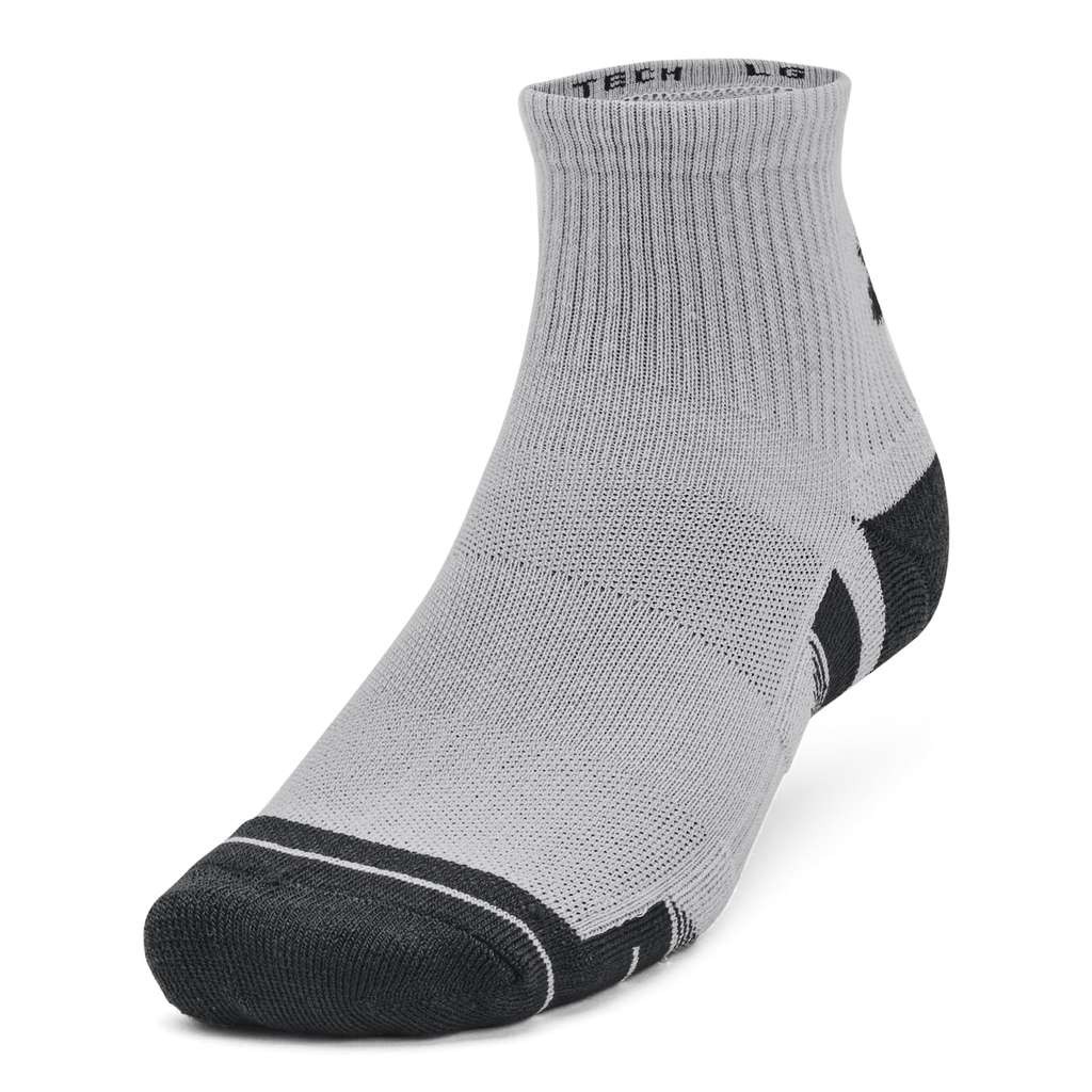 Under Armour performance tech socks, grey 3-pack, unisex, M/L/XL