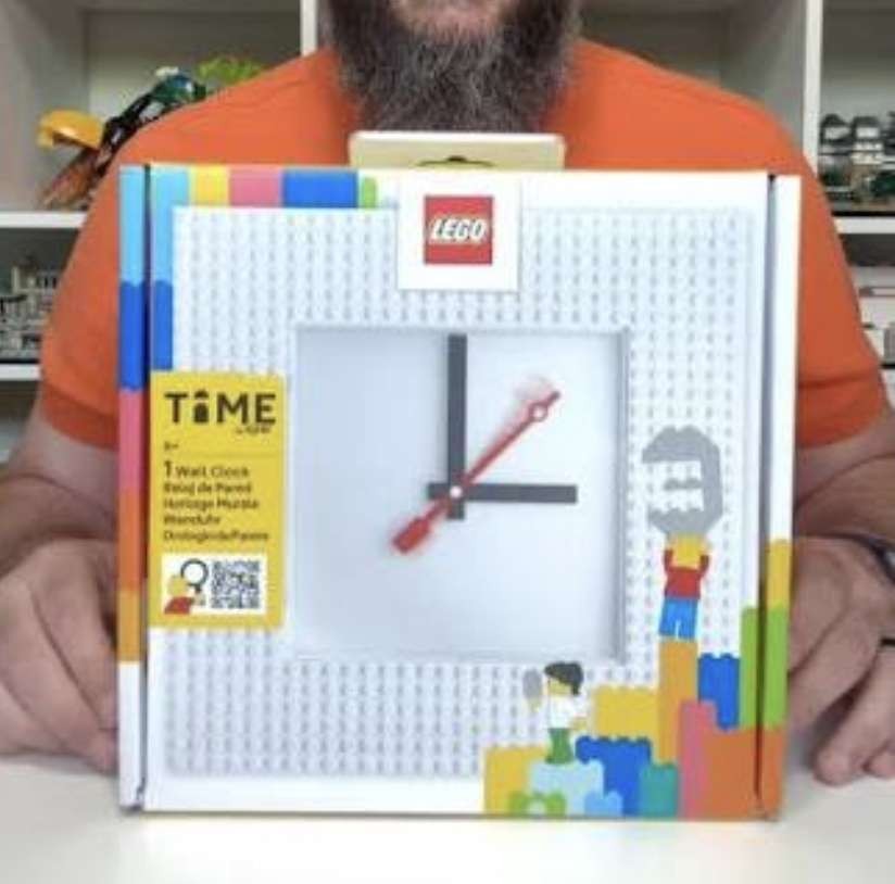 LEGO TIME Wall Clock MOC (white) pre-order, nice one