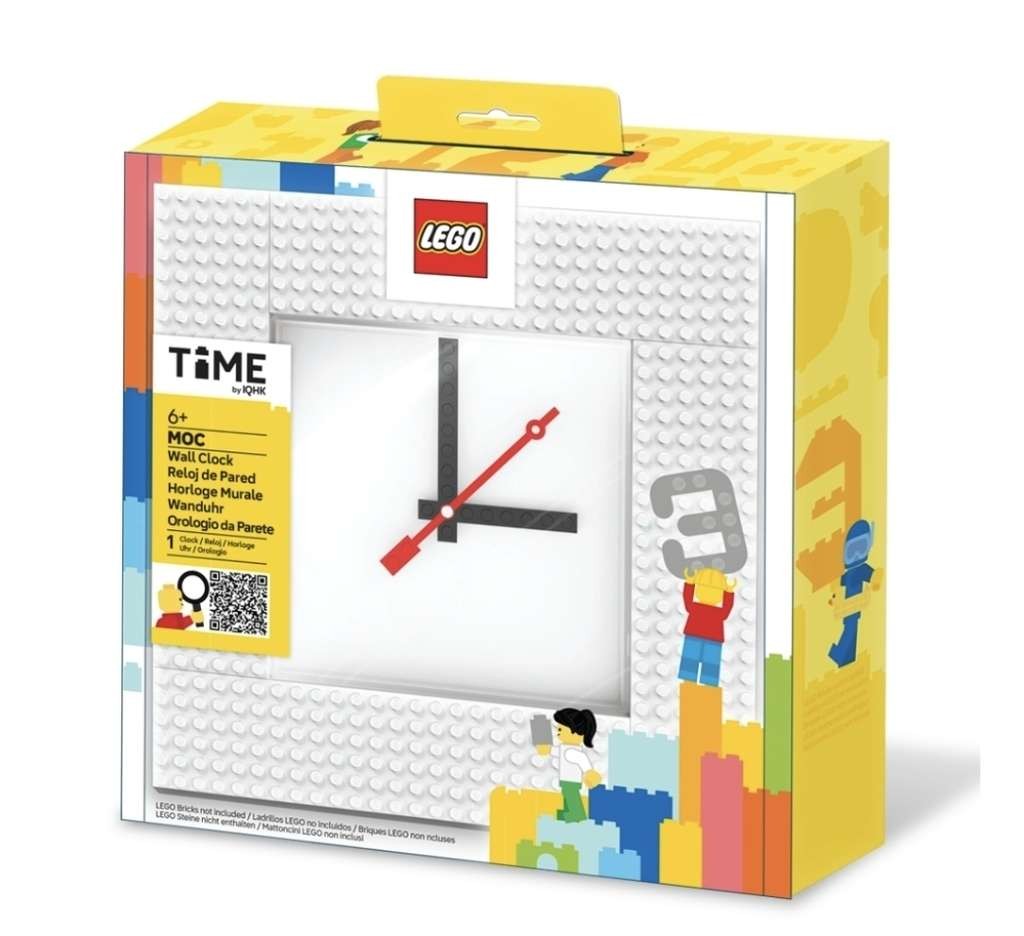 LEGO TIME Wall Clock MOC (white) pre-order, nice one