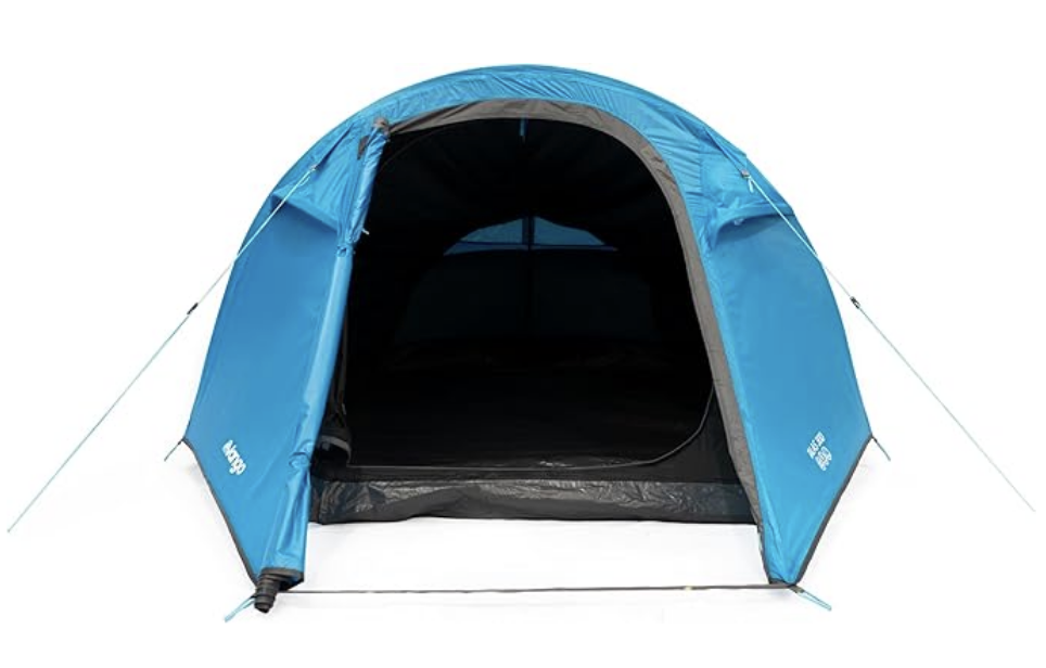 Vango Talas 300 Tunnel Tent [Amazon Exclusive] Easy To Pitch 3 Man Tent Waterproof for Adventure Camping, River Blue