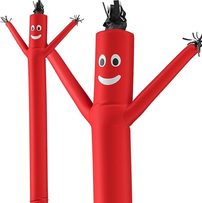 LookOurWay Air Dancers Inflatable Tube Man Attachment, 20 Feet Tall, Red