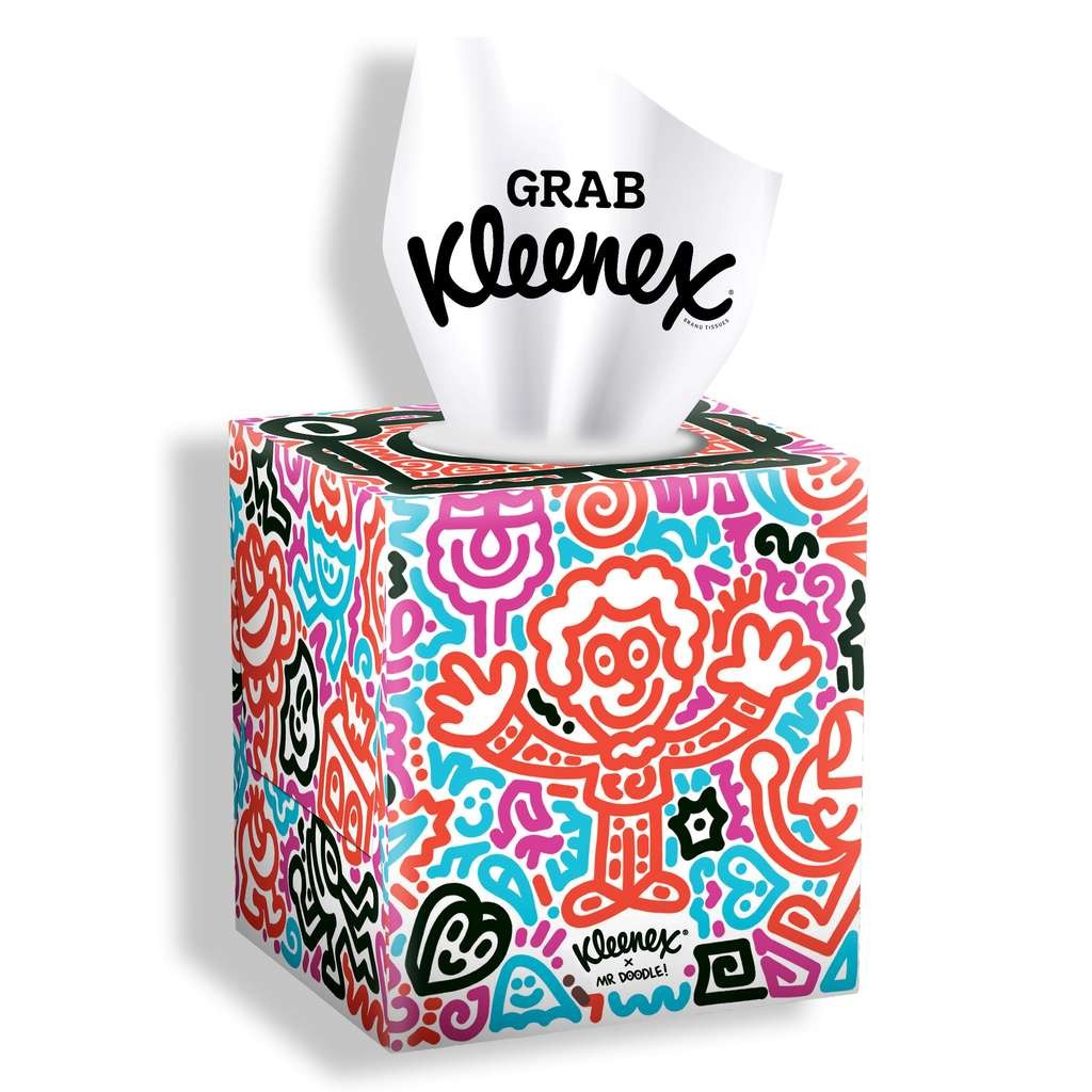 Kleenex Editions single cube tissue box, 71p with S&S