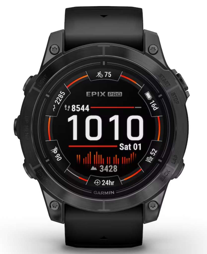 Garmin Epix Pro (Gen 2) 47mm Men's Smartwatch, Black Strap