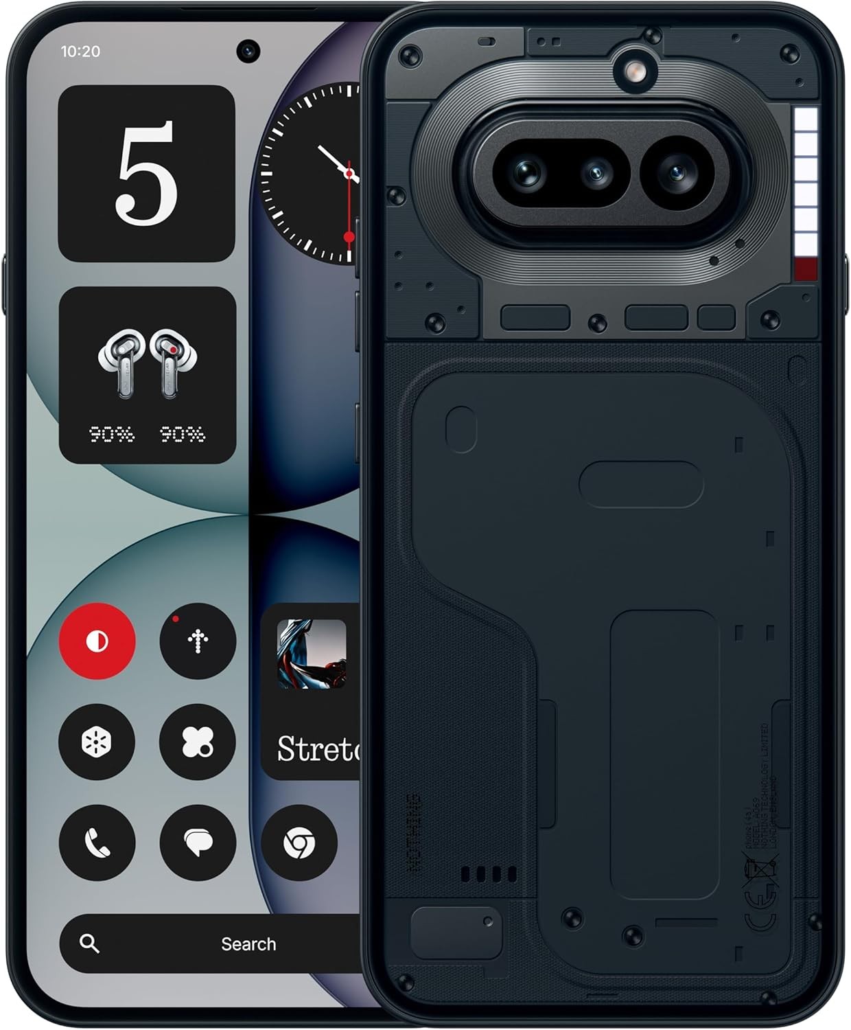 Nothing Phone (4a), 50 MP Triple Camera with Up To 70X ultra Zoom, Transparent Design Smartphone, Long Lasting Battery and 50W Fast Charge, 120Hz AMOLED Display and Glyph Bar, 8GB + 256GB, Black
