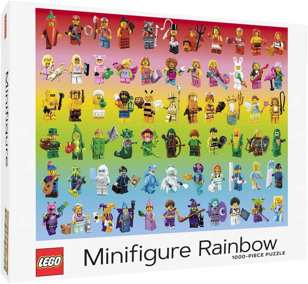 Nice LEGO Minifigure Rainbow 1000-piece puzzle