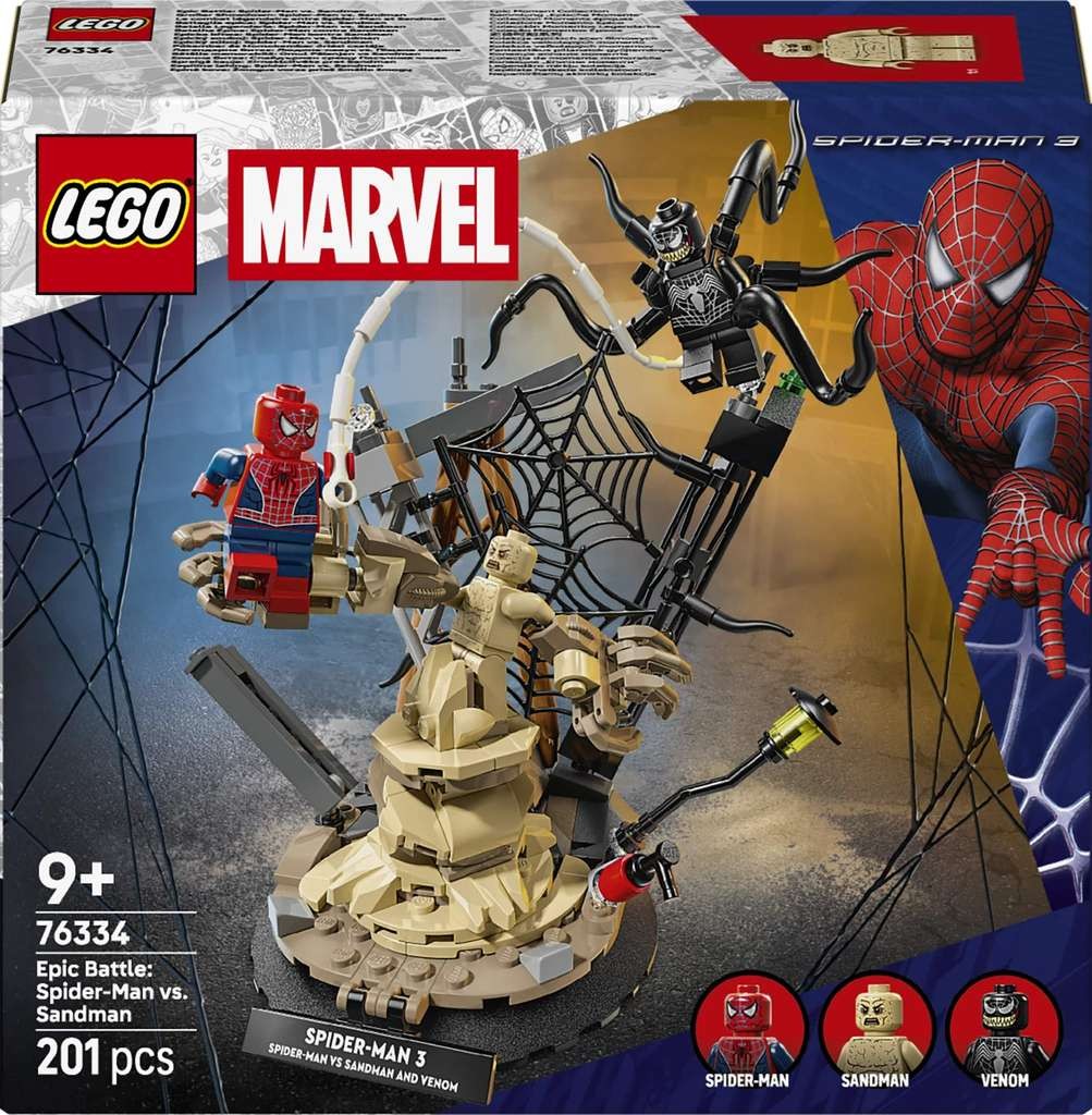 LEGO Marvel Epic Battle: Spider-Man vs. Sandman 76334, cracking set