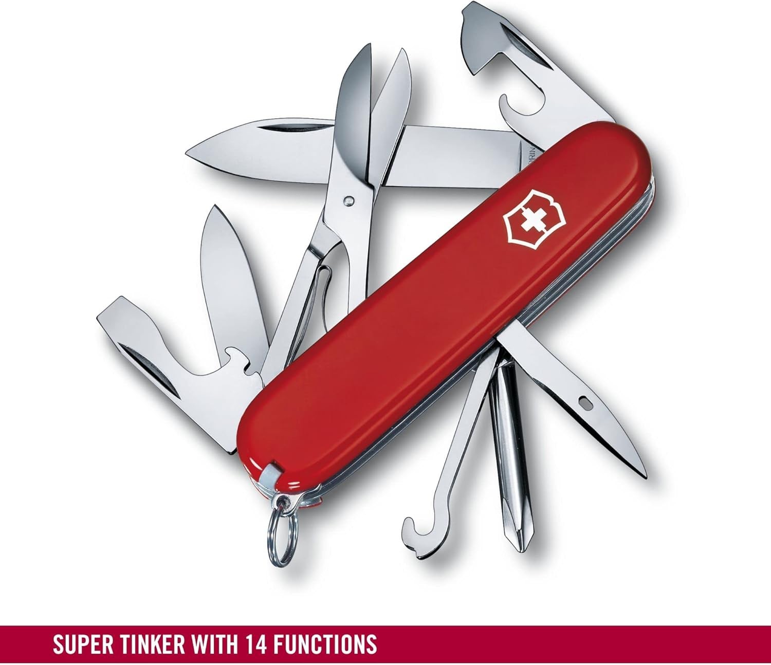 Victorinox Swiss Army Super Tinker Pocket Tool, Red