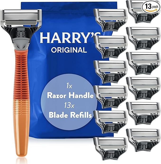 Harry's Original Value Pack, Weighted Handle and 13 Razor Blade Refills