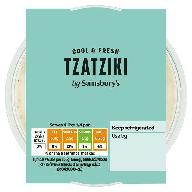 Sainsbury's Tzatziki 200g, good for summer dips