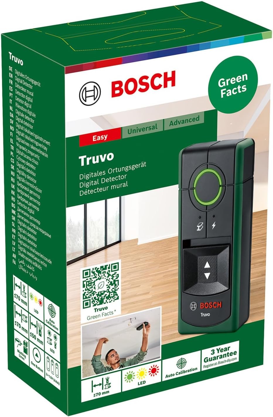 Bosch Truvo 2nd Gen Detector Wall Scanner in Cardboard Box