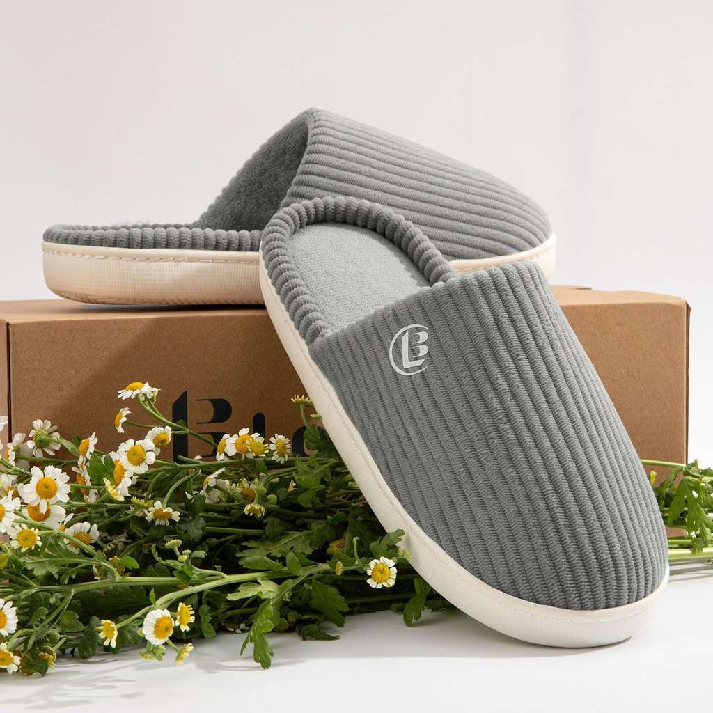 LongBay Women's Warm Slippers, Corduroy Memory Foam Slip On House Shoes, Sold by LongBay Direct / FBA