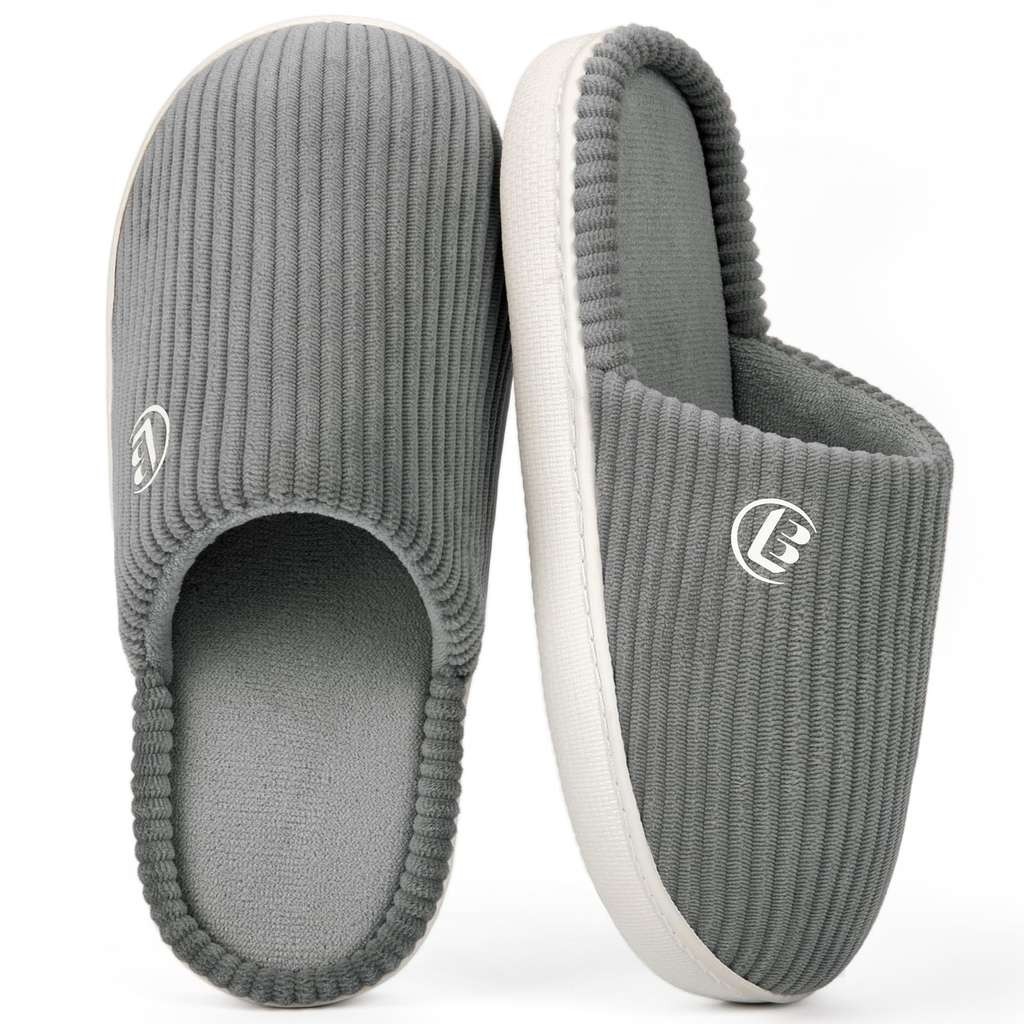 LongBay Women's Warm Slippers, Corduroy Memory Foam Slip On House Shoes, Sold by LongBay Direct / FBA