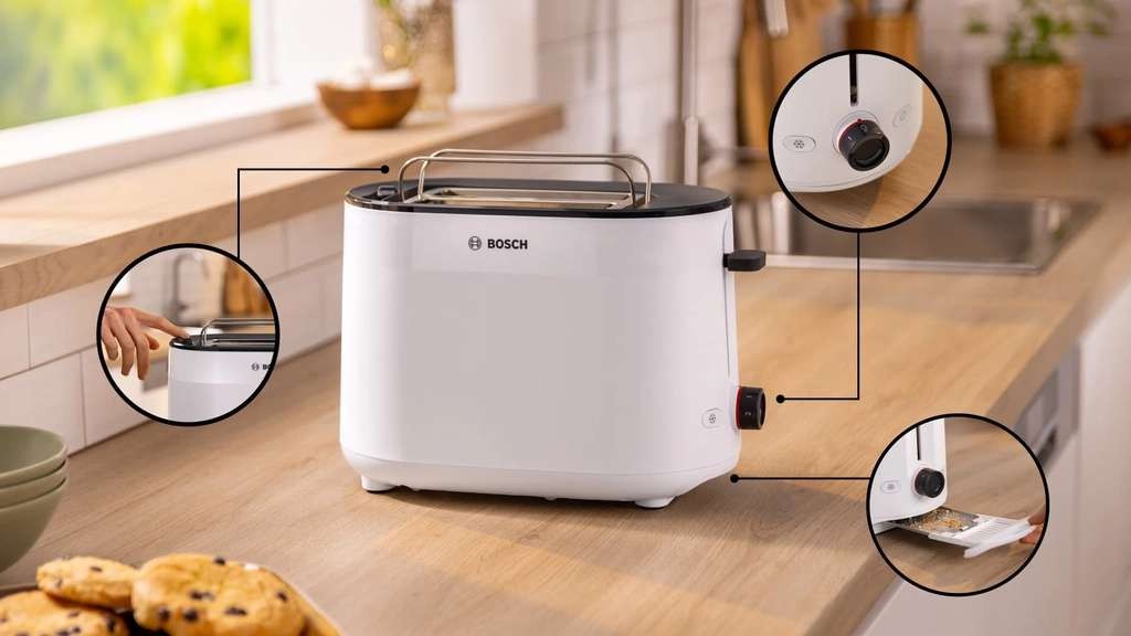 Bosch Compact toaster MyMoment, white, model TAT2M121GB