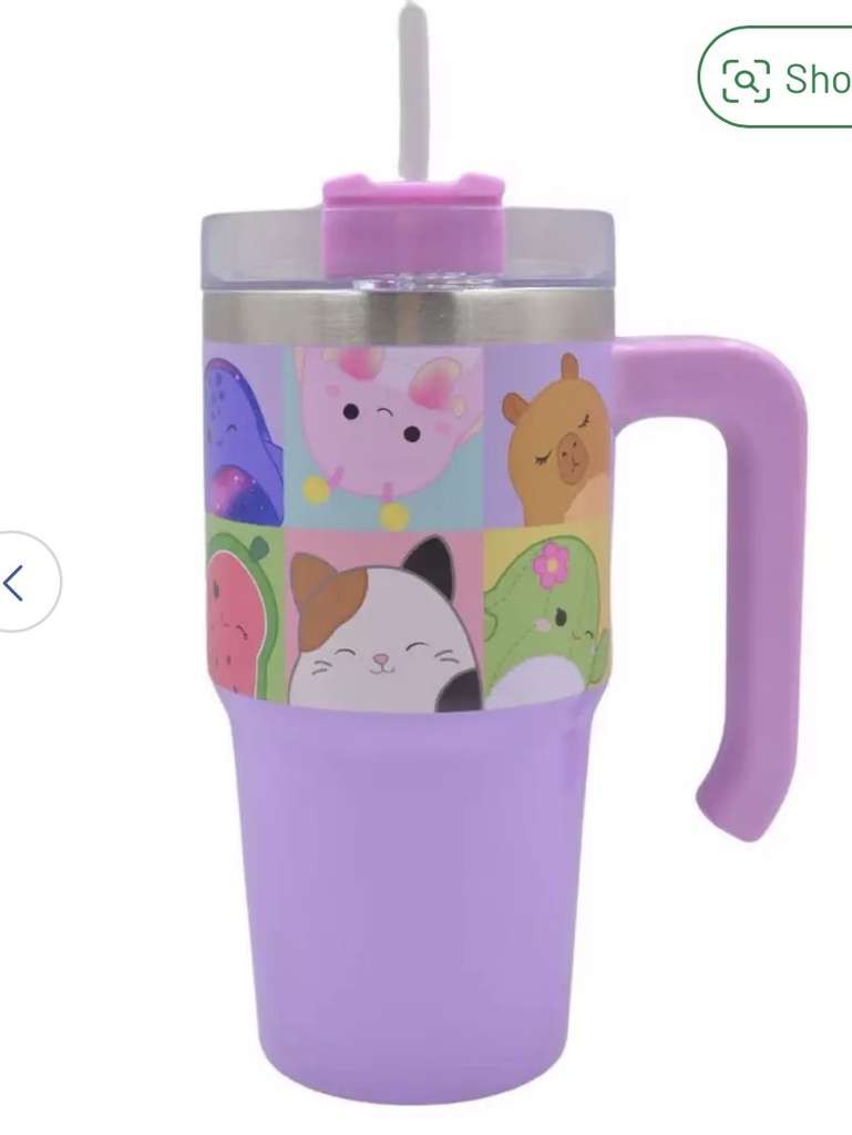 Hox Sonic Blue or Squishmallow Travel Coffee Cup, 600ml, Free C&C