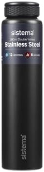 Sistema Hydrate Stainless Steel Water Bottle, 280ml, Double Wall Vacuum Insulated
