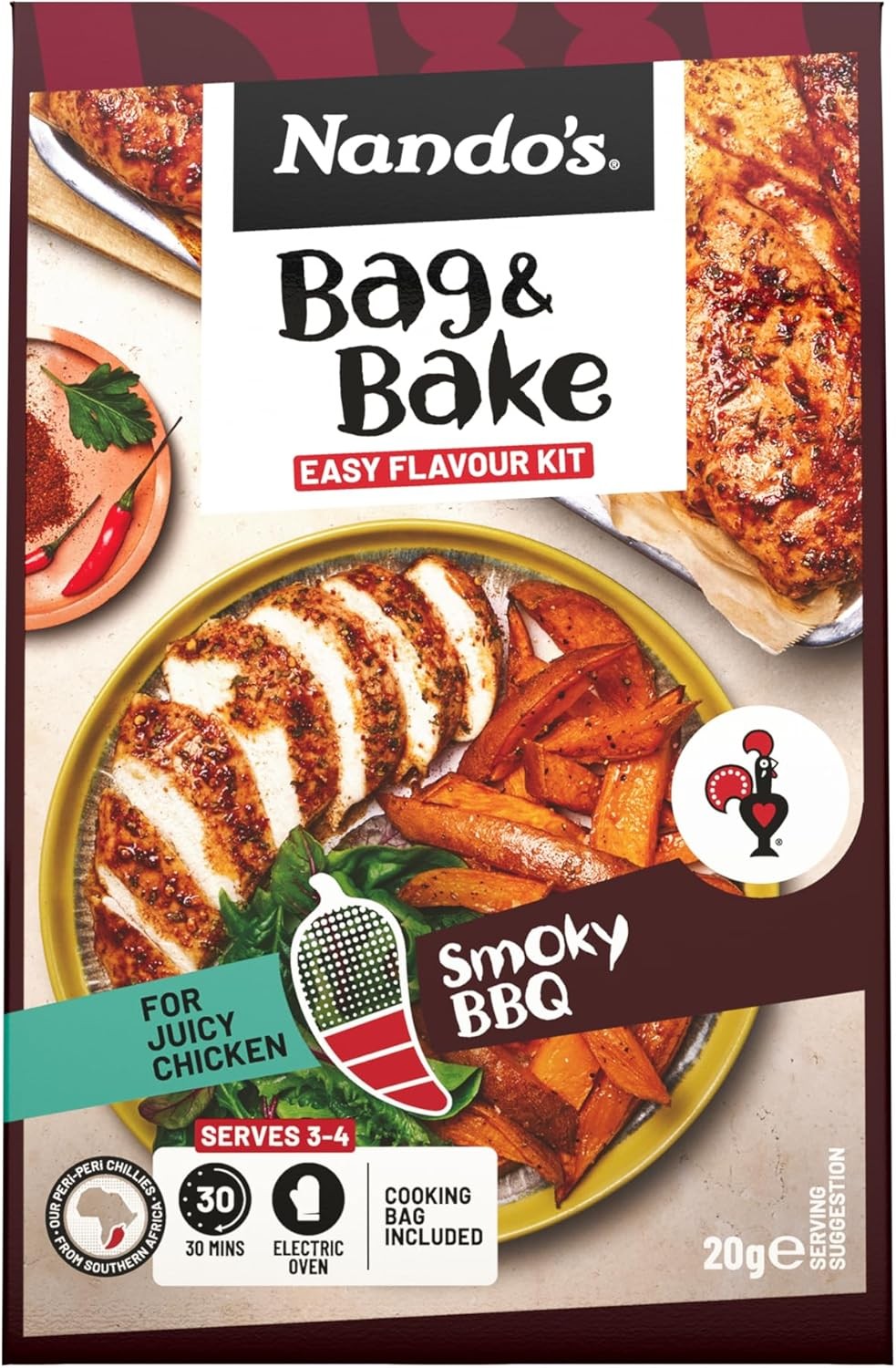 Nando's Smokey BBQ Bag & Bake, 20g
