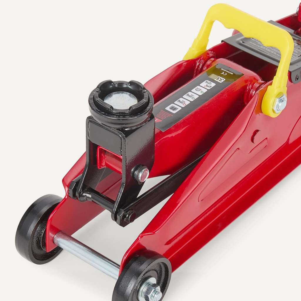Amazon Basics Hydraulic Car Jack, 2.2 Short Ton or 2 Tonne (2000kg), slow release, red